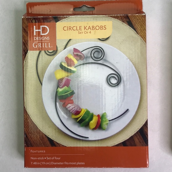 HD Designs Other - Grilling Kabobs Circles Non-Stick By HD Design